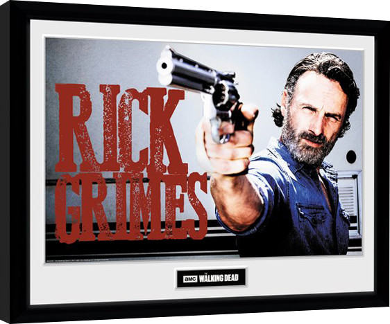 Ingelijste poster The Walking Dead - Rick Grimes