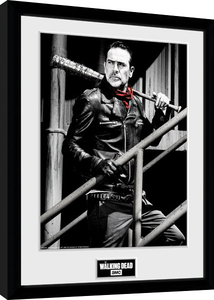 Ingelijste poster The Walking Dead - Negan Stairs