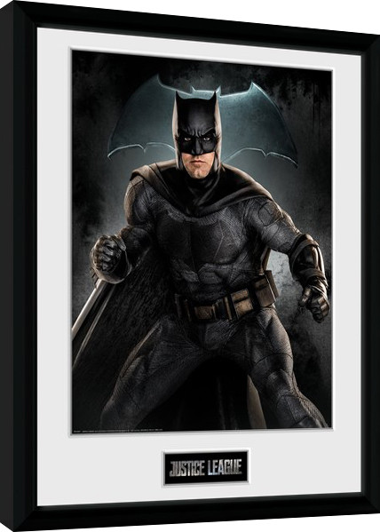 Poster incorniciato Justice League - Batman Solo