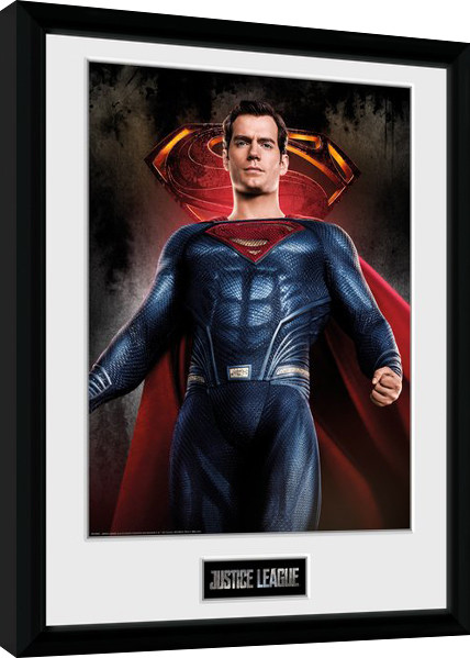 Poster incorniciato Justice League - Superman Solo