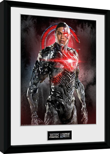 Poster incorniciato Justice League - Cyborg Solo