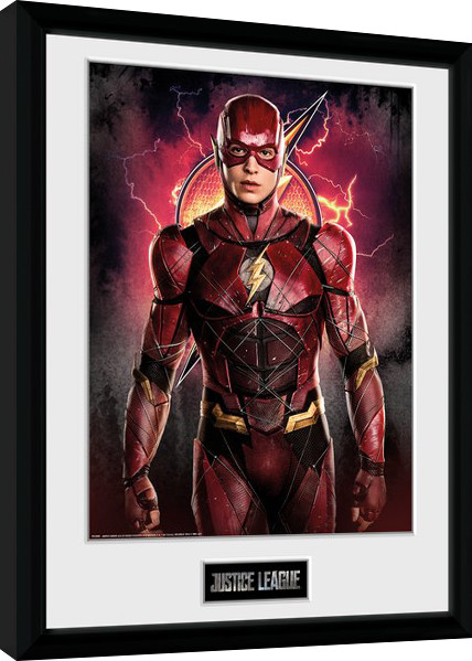 Zarámovaný plagát Justice League - Flash Solo