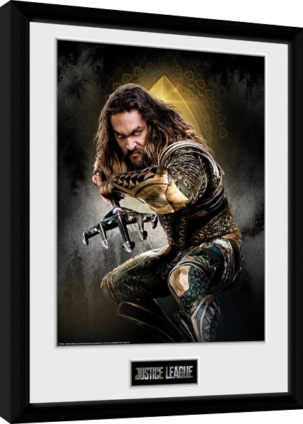 Poster incorniciato Justice League - Aquaman Solo