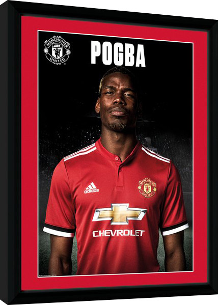 Rámovaný plakát Manchester United - Pogba Stand 17/18