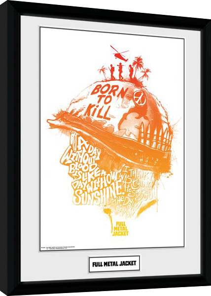 Gerahmte Poster Full Metal Jacket - A Day Without Blood