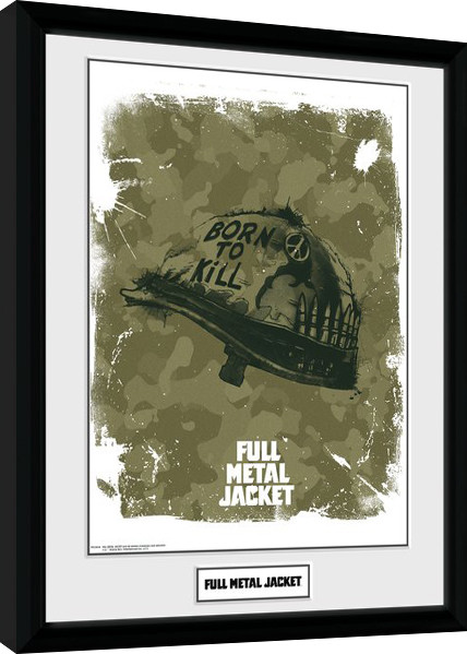 Poster enmarcado Full Metal Jacket - Helmet