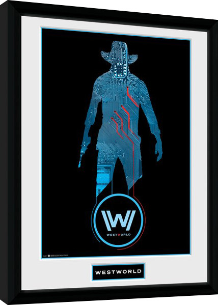 Gerahmte Poster Westworld - Silhouette