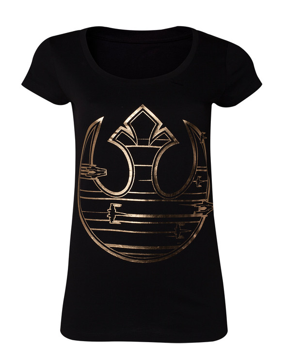 Maglietta Star Wars The Last Jedi - Gold Rebel Logo