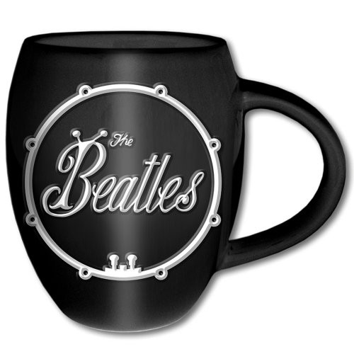 Tazza The Beatles – White On Black Bug Logo Oval