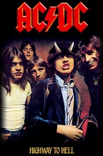 Textielposter AC/DC – Highway To Hell