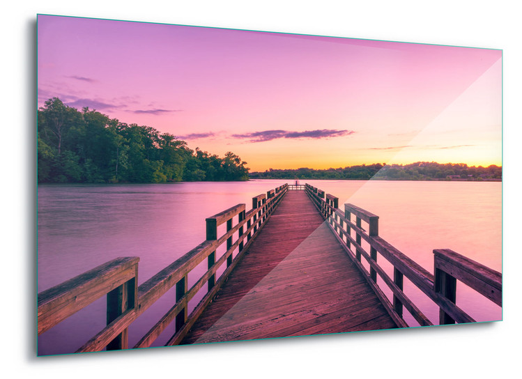 Skleněný Obraz Purple Pier