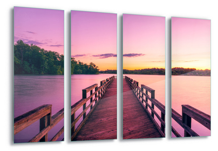 Skleněný Obraz Purple Pier