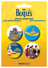 Set insigne THE BEATLES - Yellow
