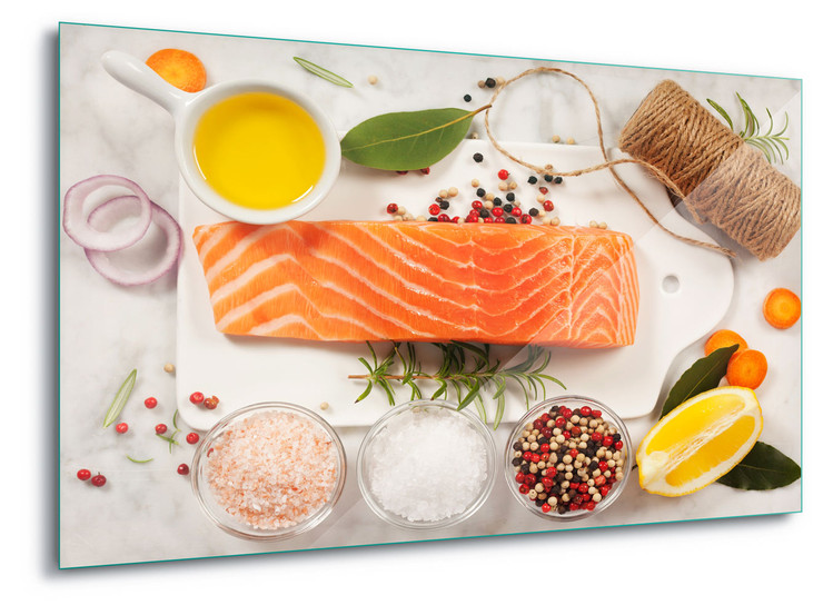Skleněný Obraz Salmon Parcel