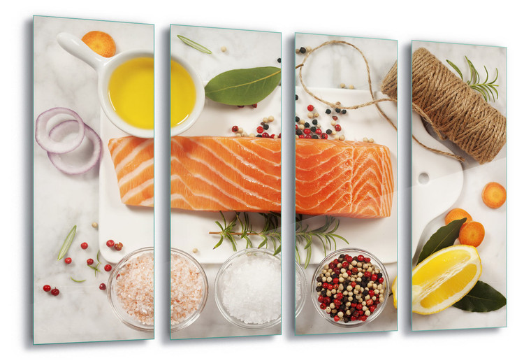 Skleněný Obraz Salmon Parcel