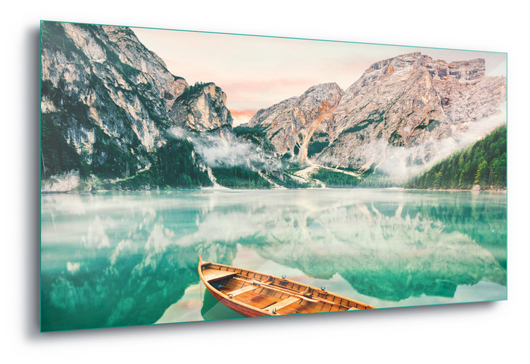Skleněný Obraz Turquoise Lake