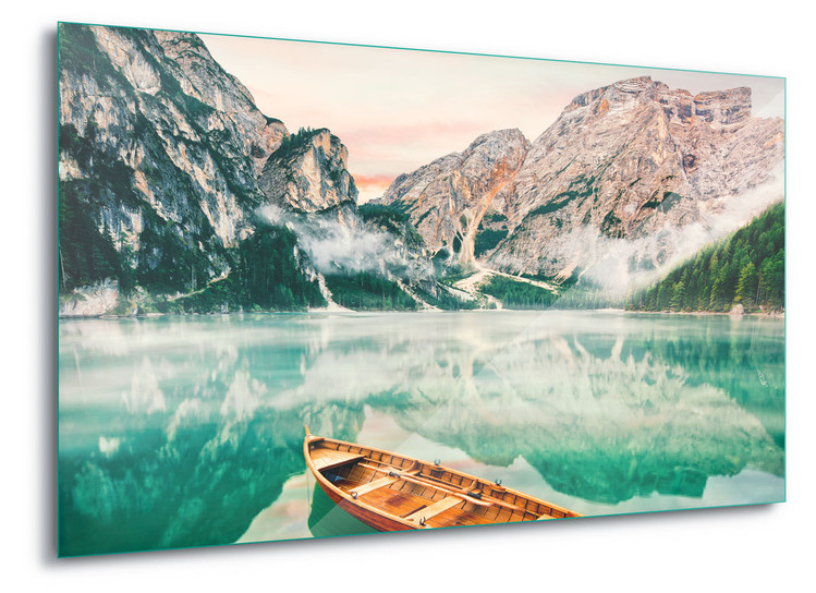 Skleněný Obraz Turquoise Lake