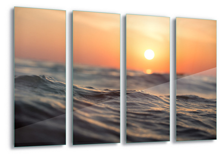 Skleněný Obraz Sunset Surf