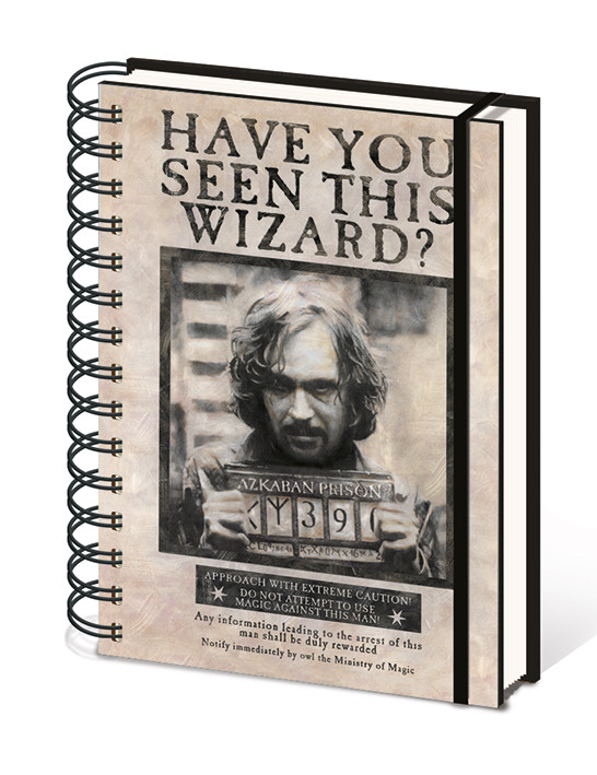 Zápisník Harry Potter - Wanted Sirius Black, A5