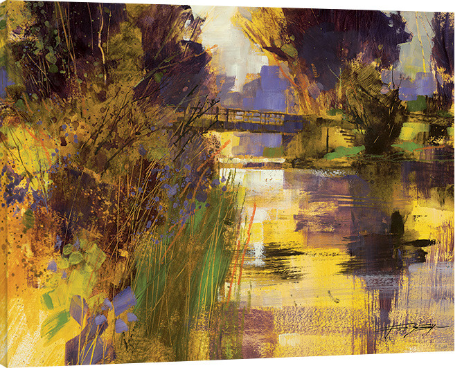 Obraz na plátně Chris Forsey - Bridge & Glowing Light