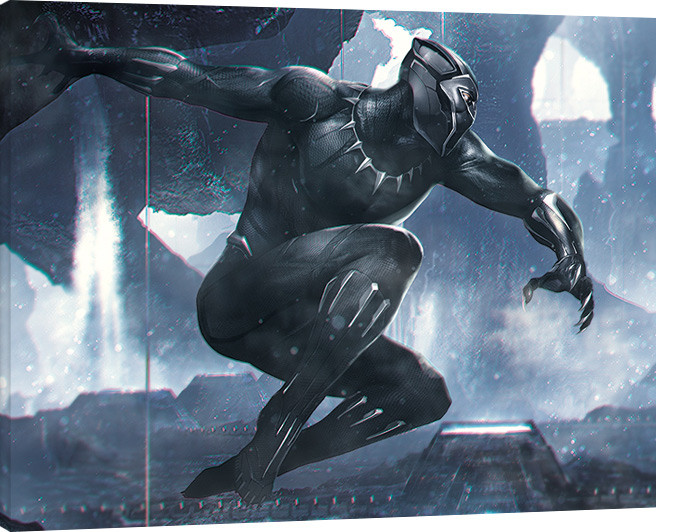 Obraz na płótnie Black Panther - To Action