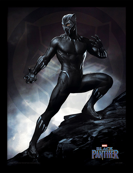 Gerahmte Poster Black Panther - Stance