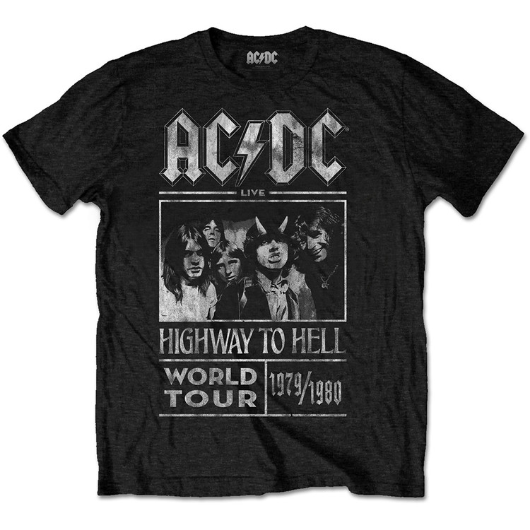 Maglietta AC/DC -  Highway To Hell World Tour 1979/80