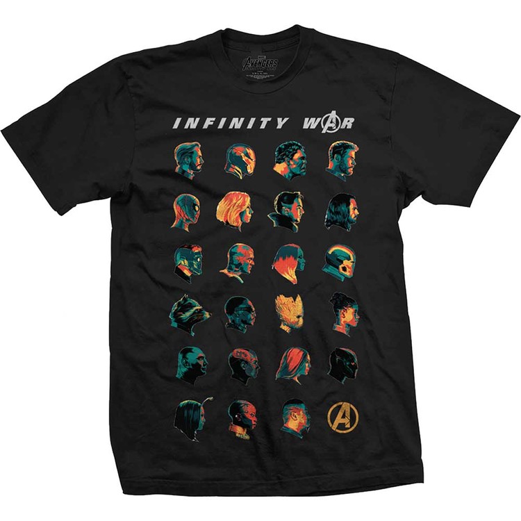 T-shirt Avengers - Infinity War Head Profiles