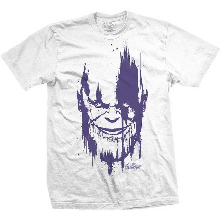 T-shirt Avengers - Infinity War Thanos Head Purple