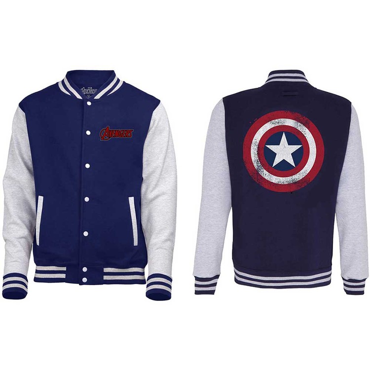Vest Avengers - Assemble Distressed Shield Varsity