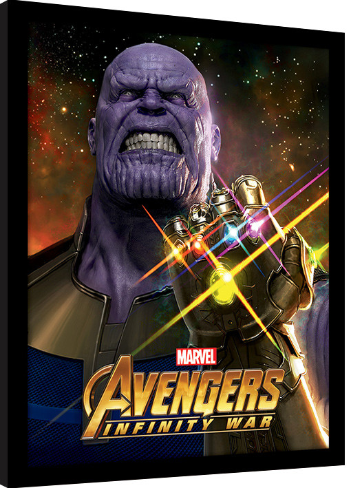 Innrammet plakat Avengers Infinity War - Infinity Gauntlet Power