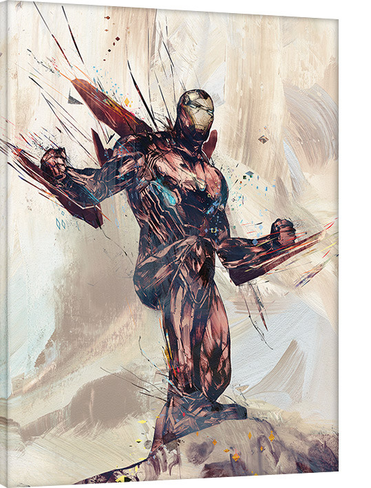 Schilderij op canvas Avengers Infinity War - Iron Man Sketch