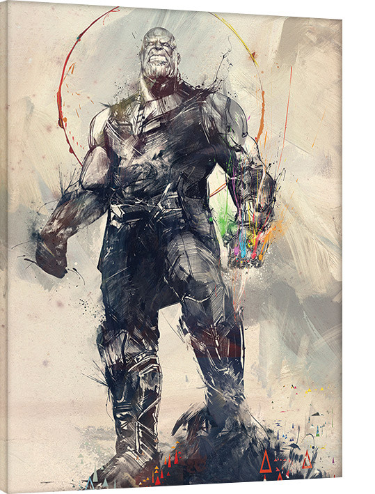 Billede på lærred Avengers Infinity War - Thanos Sketch