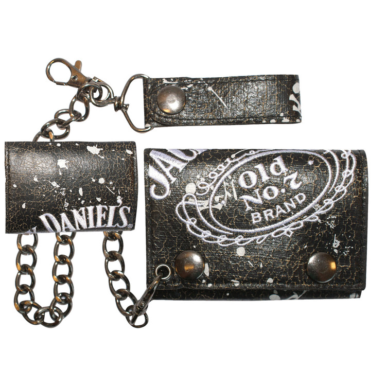 Portemonnee Jack Daniel's - Painted Trifold Chain Wallet