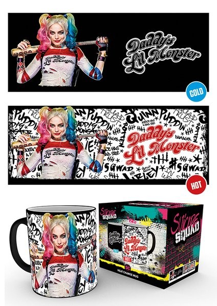 Měnící hrnek Suicide Squad - Daddy's Lil Monster, 0,32 l