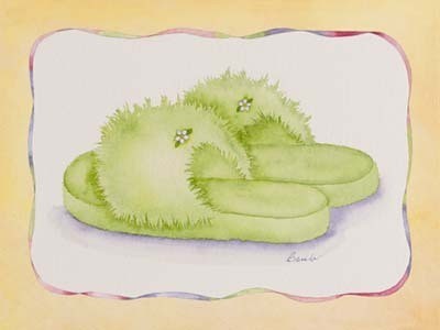 Art Print FUZZY LIME