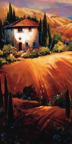 Kunstdruk GOLDEN TUSCANY