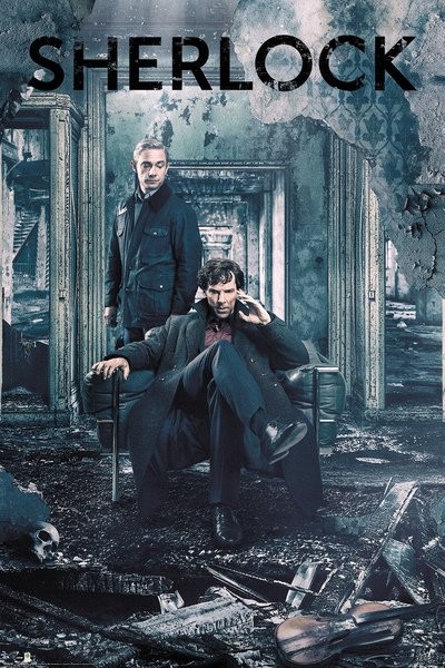 Close Up Sherlock Poster encadré (Get Sherlock) (taille : 61 cm x 91,5 cm