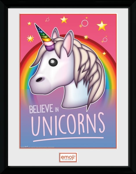 Gerahmte Poster Unicorn - Belive In Unicorns