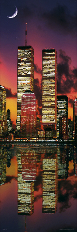 Plakát Twin towers - by night