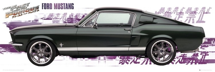 Poster Fast and Furious - ford mustang