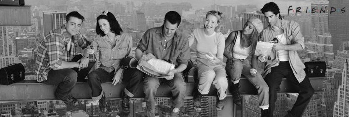 Poster Friends - Lunch on a skyscraper