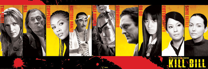 Poster KILL BILL - Cast