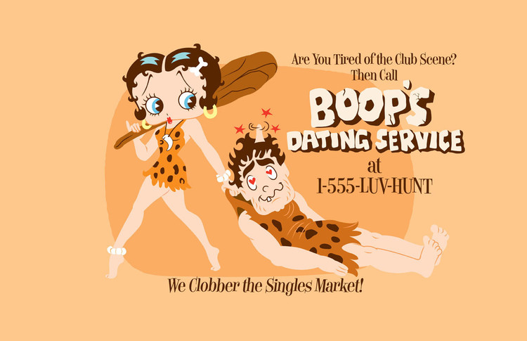 Metallschild BETTY BOOP DATING SERVICE