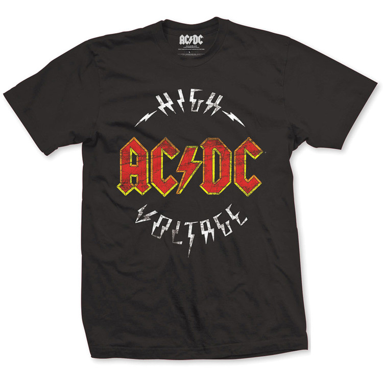 T-shirt AC/DC - Logo High Voltage