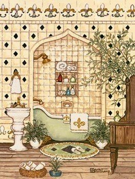 Umělecký tisk Elegant Bath III