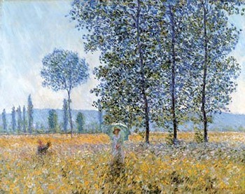 Művészeti nyomat Sunlight Under The Poplars