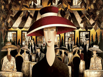 Kunstdruk Autumn in Paris