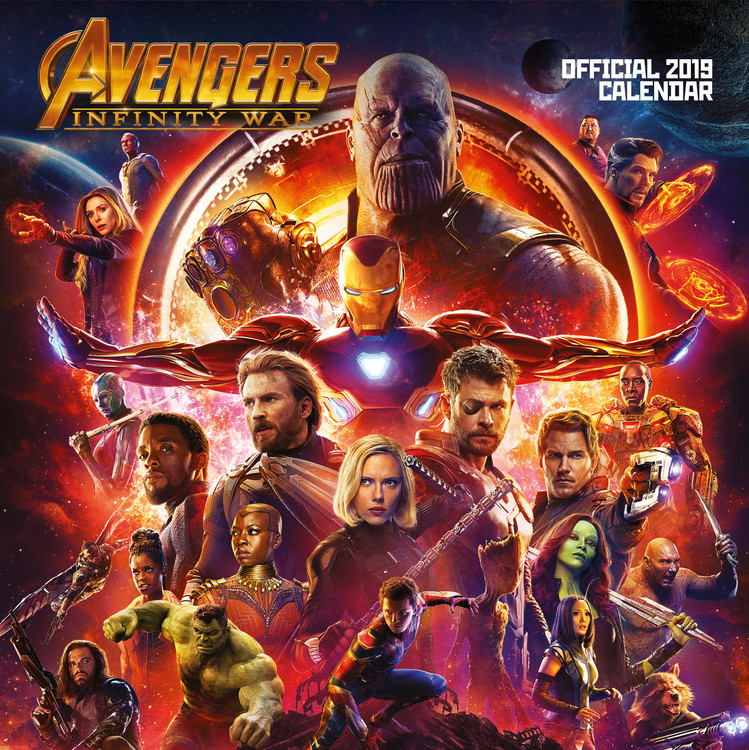 Calendario 2027 Avengers Infinity War