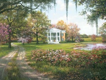 Kunstdruk Wild Rose Manor